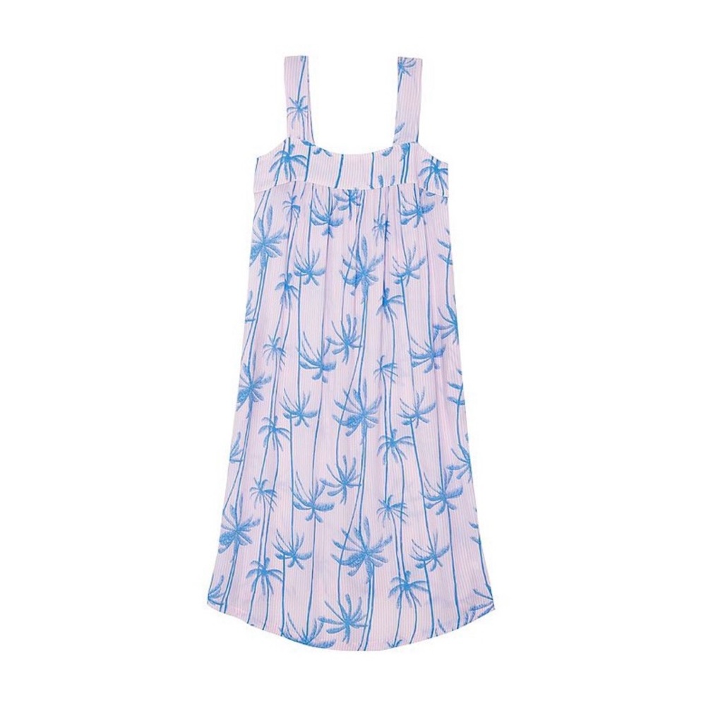 pajamas pjs Palm-Print Chemise nightgown Sleeveless size XL - Picture 4 of 16